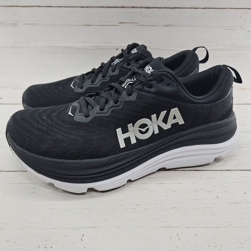 Hoka One One Gaviota 5 Mens Size 11 D Black Athletic‎ Running Shoes Sneakers